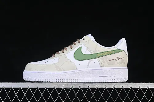 All categories Nk Air Force 1 Air Force series Nk Air Force 1 Low Air Force low-top Nike Air Force 1'07 Low brown-green prologue Air Force 1 low-top casual sneakers ZH0316-130